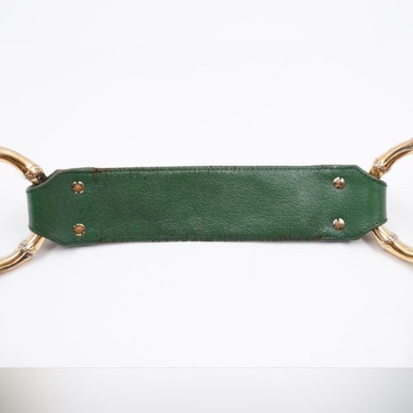 Gucci GG Bamboo Ring Hobo-green & beige - Picture 11 of 15